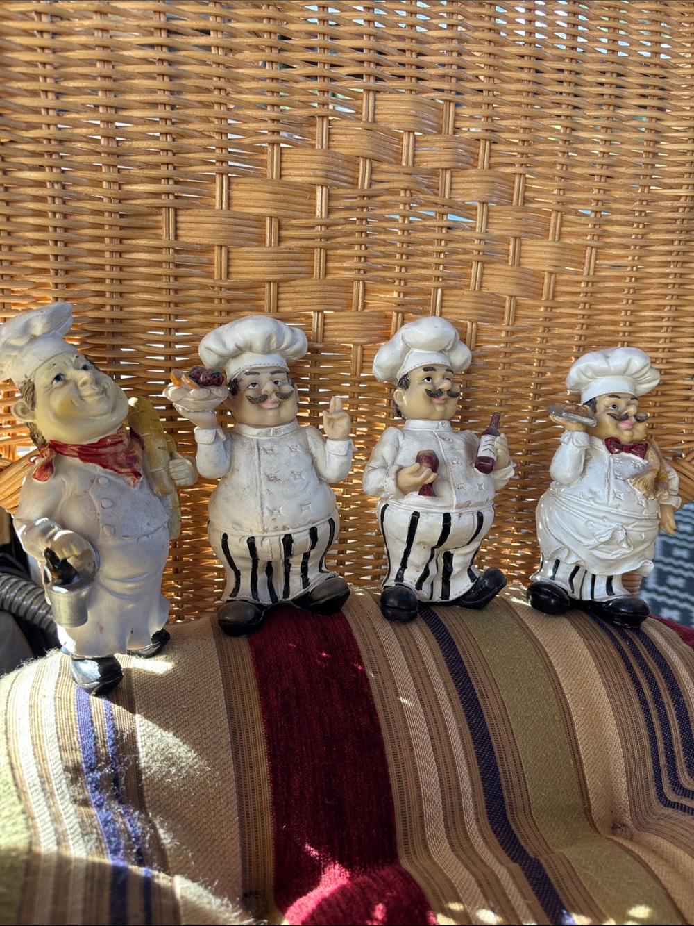 Chef Figurines 4 piece Kitchen Decor